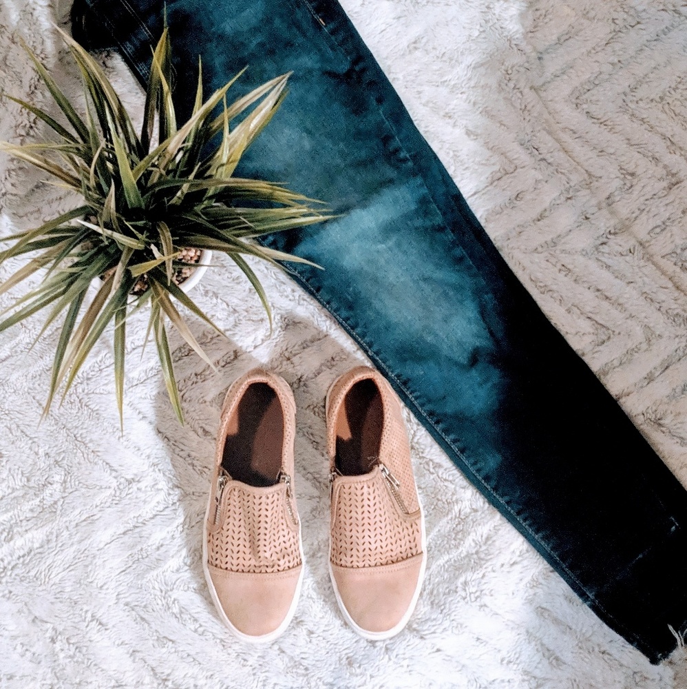 Suede | Zipper | Slip On Sneakers |